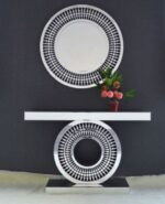 Console Miroir Design Cristal avec Miroir Mural – Image 3