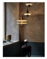 Plafonnier LED en marbre chromé doré, design vintage, éclairage d'intérieur, luminaire décoratif de plafond, idéal pour une salle à manger