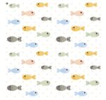Papier Peint 3D Autocollant – Déco Murale Tendre et Romantique, avec motif dessin de poisson pour enfant – Image 3