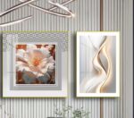Lot de Tableaux Élégance Florale – Art Décoratif Imprimé sur Toile Résistante – Déco Murale pour Salon, Chambre – Image 3
