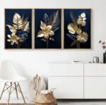 Déco Murale Élégance Florale – Impression Haute Qualité sur Toile – Art Floral pour Intérieur Raffiné