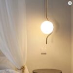 Lampe LED Suspendue en Forme de Boule de Verre Blanc Laiteux – Luminaire Décoratif d'Intérieur
