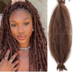 Cuivre Rouge Coquin Cheveux torsadés afro élastiques Pour les longues extensions de tresses de cheveux au crochet – Image 4