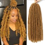 Papillon Faux Locs – Tresses Déesse au Crochet, Pré-Bouclées et Texturées
