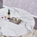 Meubles de luxe de forme ronde Table à manger de cuisine – Image 3