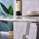 Meubles de luxe de forme ronde Table à manger de cuisine – Image 2