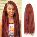 Cheveux tressés Marley Twist de 24 pouces, 8 paquets d'extensions de cheveux synthétiques Afro Kinky Curly Marley Twist – Image 4