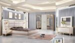 Ensemble de Chambre à Coucher Royal – Style Victorien en Bois Antique