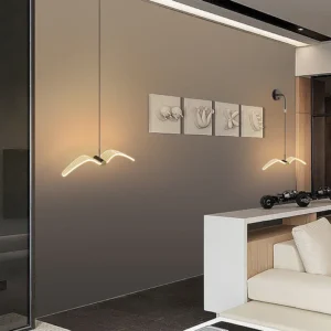 Suspension LED Mouette – Élégance Aérienne pour votre Intérieur ( chambre-salon-couloir)