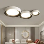 Lustre nordique qiyimei éclairage intérieur lumières circulaires – Image 6