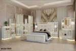 Élégance Suprême – Ensemble Chambre Blanc & Or