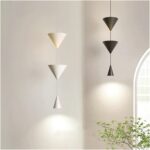 Suspension LED OGPZGNNZ – Lampe Design Blanche & Noire – Éclairage Moderne et Lumineux