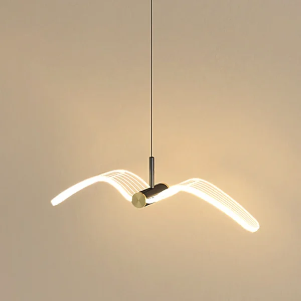 Suspension LED Mouette – Élégance Aérienne pour votre Intérieur ( chambre-salon-couloir) – Image 4