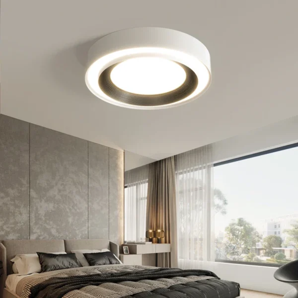 Lustre nordique qiyimei éclairage intérieur lumières circulaires