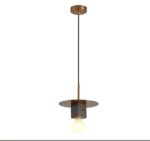 Suspensions d'éclairage Intérieur Lustre en marbre en fer forgé, suspension simple de luxe postmoderne, luminaire suspendu au plafond nordique