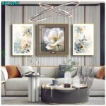 Tableaux Décoratifs – Élégance Florale sur Toile Imperméable