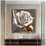 Tableaux Muraux Thème Fleur – Élégance Florale sur Toile Imperméable – Idéal pour Déco Intérieure Moderne et Zen – Image 3