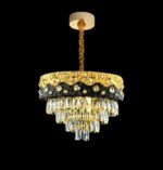 Lustres en cristal K9 pour salon et chambre à coucher, suspension en métal noir, éclairage intérieur LED, – Image 2