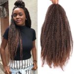 Cuivre Rouge Coquin Cheveux torsadés afro élastiques Pour les longues extensions de tresses de cheveux au crochet – Image 2