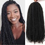 Marley Twist – Cheveux de Tressage 18 Pouces au Crochet Afro Crépus