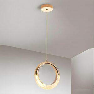 Suspension Luminaire  LED Ronde Suspension En Cristal Moderne Hauteur Réglable Hauteur réglable pour Salon Chambre Cuisine Bar Café Diamètre