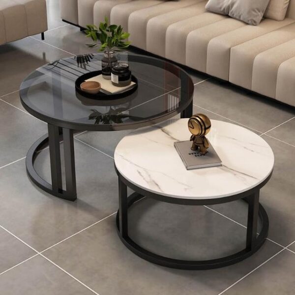 able Basse Ronde Pliante en Bois Massif – Légèreté & Luxe Moderne