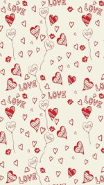 Papier Peint 3D Autocollant "Love" – Déco Murale Tendre et Romantique