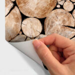 Sticker Papier Peint Effet Rondins de Bois – Kansas Mat ROS – Image 3
