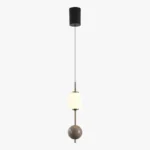 Élégance Suspendue – Lustre LED Moderne en Forme de Gourde