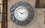 Horloge RONDE - entourées brillantes