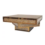 Table Basse Moderne et Glamour en Verre Miroir avec Accents Scintillants – Image 3