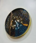 Miroir Mural Rond – Finition Dorée Élégante – Image 4