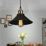 Luminaire suspendu de style rétro industriel, idéal pour une cuisine, une salle à manger ou un îlot de cuisine. – Image 4