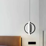 Lustre moderne finition dorée, lustre médiéval en métal à 1 lumière, mini suspension de ferme, suspension en nickel brossé – Image 4