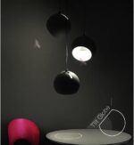 Luminaire suspendu Luminaire suspendu moderne en métal Lampe suspendue grise Mini lampes de chevet à hauteur réglable, pivotées à 360 ° et inclinées à 125 °... – Image 2