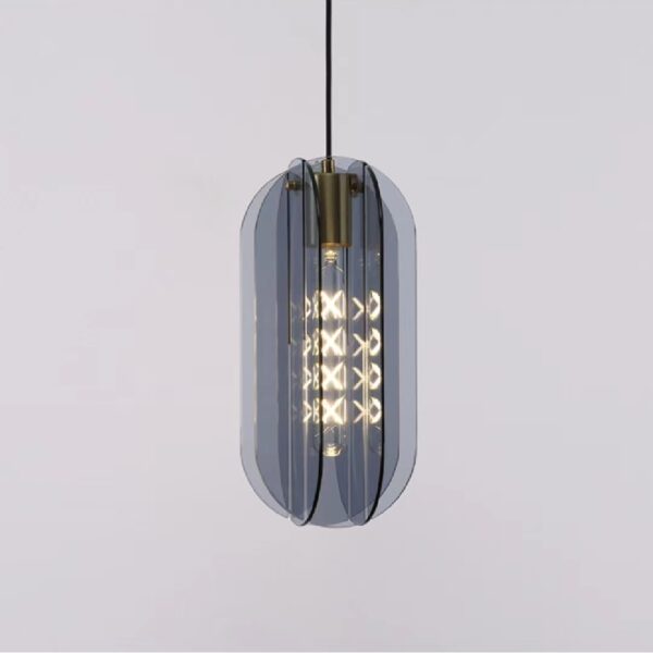 Lumière Claire Suspension en Verre Nordique brève Lampes suspendues raccords en métal plafonnier Tube Corde Lustre réglable E14 Base Suspension plafonnier