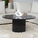 table  basse ronde elegante raffinee -decoration Sallon et chambre – Image 3