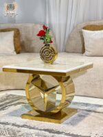 Table de Console en marbre écrasé, modèle de luxe européen – Image 3