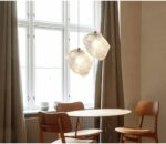 Creative Ice Cube Forme Lustre Style Nordique Verre Suspendu Lumières Allumant Simple Suspension Luminaires pour Chambre Chevet avec Cordon Réglable – Image 4