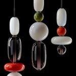 Creative Led Luminaires Pendentif Lumière Colorée Ronde En Verre Lampe De Chevet Collocation Gratuite Suspensions DIY Lustre Lampe Pour Salon Salle À Manger Décor Present