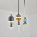 Modern Minimalist Pendant Light - Iron  Glass Chandelier for Dining Room, Bedroom – Image 2