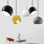Luminaire suspendu Luminaire suspendu moderne en métal Lampe suspendue grise Mini lampes de chevet à hauteur réglable, pivotées à 360 ° et inclinées à 125 °... – Image 5