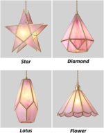 Lustre décoratif moderne en verre pour maison d'hôtel - Lampe suspendue élégante à 1 lumière