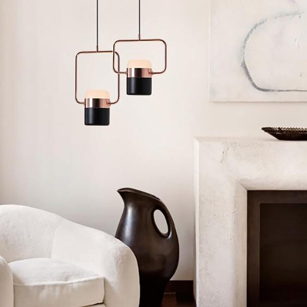 Rotation Led Lustre Rectangulaire Restaurant Studio Lampe Lustre Table à Manger,Lumière De Plafond Pour Bar Table Restaurant, – Image 2