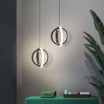 Lustre moderne finition dorée, lustre médiéval en métal à 1 lumière, mini suspension de ferme, suspension en nickel brossé – Image 3