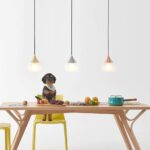Lampe Lustre Moderne Minimaliste Tête Unique Pendentif Ht Créativité Base Verre Abat-jour Lustre Lampe Lustre Hauteur Réglable – Image 3