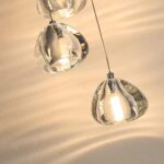 Lampe d'escalier de Villa en Verre Cristal, escalier de Luxe, Appartement, loft Rotatif, Lustre à LED avec Pluie de météores