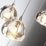 Lampe d'escalier de Villa en Verre Cristal, escalier de Luxe, Appartement, loft Rotatif, Lustre à LED avec Pluie de météores – Image 3