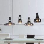 Lampe suspendue en verre polymorphe géométrique, luminaire de plafond suspendu, étanche à l'humidité et à l'eau, noir, cordon de suspension – Image 3