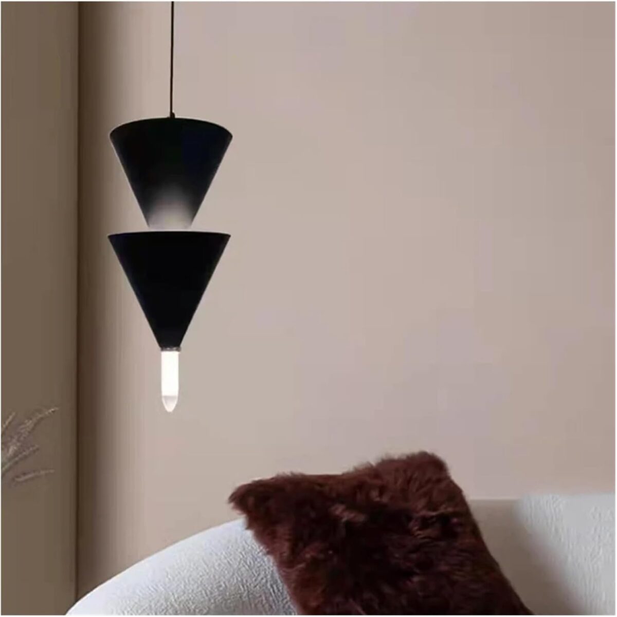 Lustre Vertical Multicouche Conique Nordique pour Chambre à Coucher, Hall, Magasin, éclairage LED, Lampe à Suspension Industrielle – Image 4
